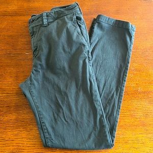 Mens army green pants